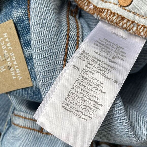 MADEWELL Womens The Perfect Vintage Jeans NEW Destroyed ND507 Cooper Wash Sz 32 - Picture 10 of 12